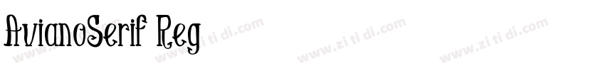 AvianoSerif Reg字体转换